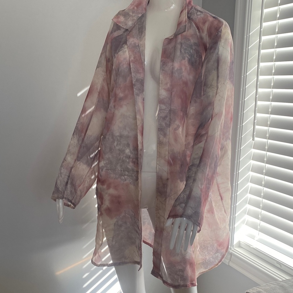 Sheer open kimono cardigan - Picture 2 of 7